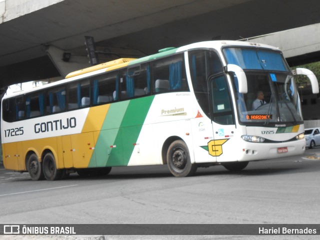 Empresa Gontijo de Transportes 17225 na cidade de Belo Horizonte, Minas Gerais, Brasil, por Hariel Bernades. ID da foto: 11053903.