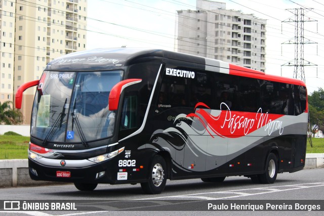 Empresa de Ônibus Pássaro Marron 8802 na cidade de São José dos Campos, São Paulo, Brasil, por Paulo Henrique Pereira Borges. Número da foto: #11054683.