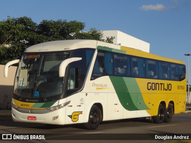 Empresa Gontijo de Transportes 18750 na cidade de Goiânia, Goiás, Brasil, por Douglas Andrez. ID da foto: 11054723.