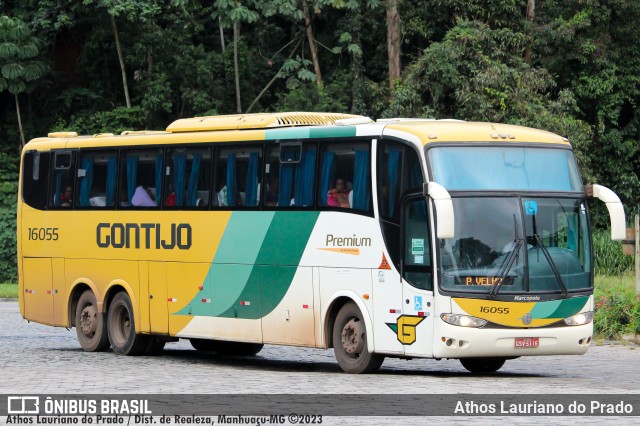 Empresa Gontijo de Transportes 16055 na cidade de Manhuaçu, Minas Gerais, Brasil, por Athos Lauriano do Prado. ID da foto: 11057827.