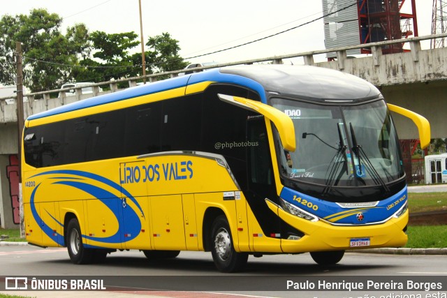 Viação Lírio dos Vales 14200 na cidade de Vitória, Espírito Santo, Brasil, por Paulo Henrique Pereira Borges. ID da foto: 11058658.