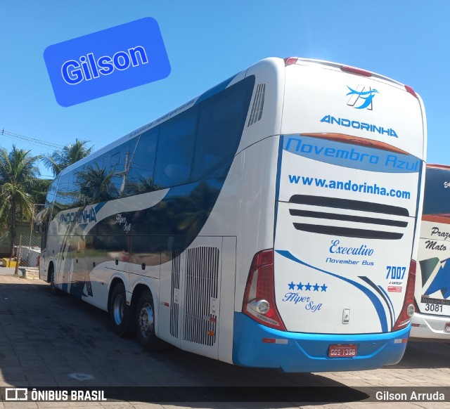 Empresa de Transportes Andorinha 7007 na cidade de Campo Grande, Mato Grosso do Sul, Brasil, por Gilson Arruda. Número da foto: #11057010.
