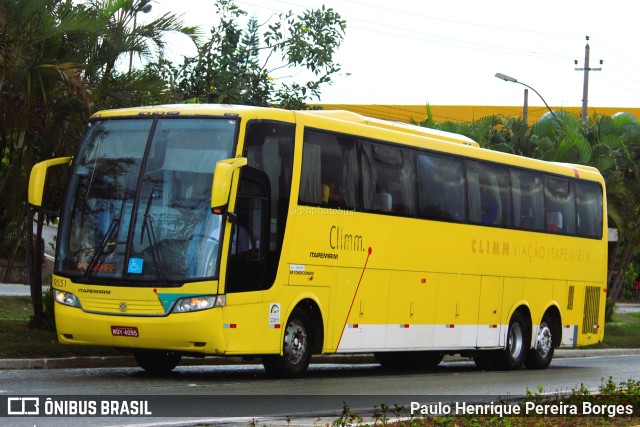 Viação Itapemirim 9551 na cidade de Volta Redonda, Rio de Janeiro, Brasil, por Paulo Henrique Pereira Borges. ID da foto: 11060401.