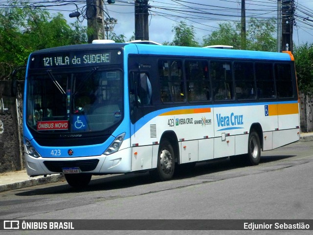 Expresso Vera Cruz 423 na cidade de Recife, Pernambuco, Brasil, por Edjunior Sebastião. Número da foto: #11060949.