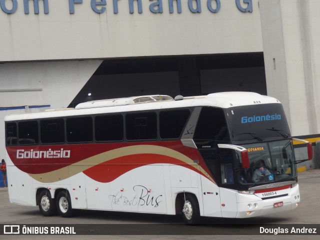 Auto Viação Goianésia 156003-4 na cidade de Goiânia, Goiás, Brasil, por Douglas Andrez. ID da foto: 11060079.