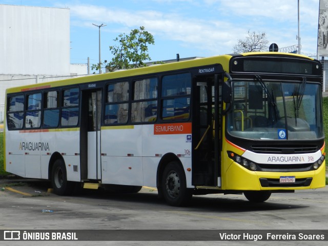 Viação Araguarina 3196 na cidade de Goiânia, Goiás, Brasil, por Victor Hugo  Ferreira Soares. ID da foto: 11061074.