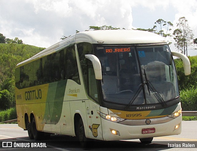 Empresa Gontijo de Transportes 18995 na cidade de Santos Dumont, Minas Gerais, Brasil, por Isaias Ralen. Número da foto: #11061140.