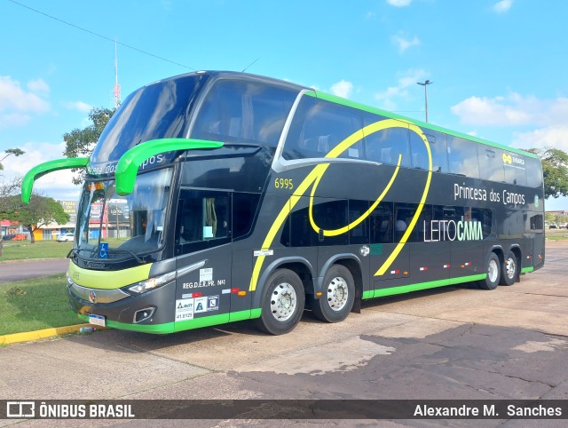 Expresso Princesa dos Campos 6995 na cidade de Cascavel, Paraná, Brasil, por Alexandre M.  Sanches. Número da foto: #11060480.
