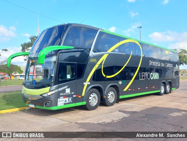 Expresso Princesa dos Campos 6995 na cidade de Cascavel, Paraná, Brasil, por Alexandre M.  Sanches. ID da foto: 11060480.