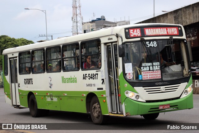 Viação Forte AF-54817 na cidade de Belém, Pará, Brasil, por Fabio Soares. ID da foto: 11062397.