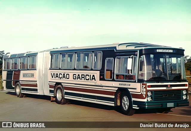 Viação Garcia 7981 na cidade de Joinville, Santa Catarina, Brasil, por Daniel Budal de Araújo. Número da foto: #11062590.