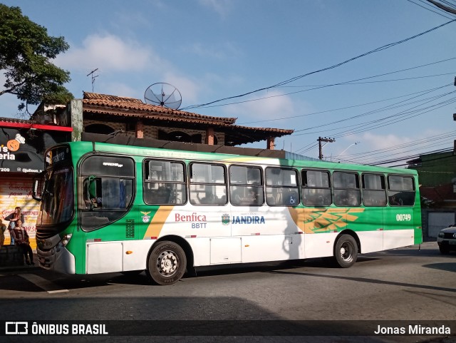 BBTT - Benfica Barueri Transporte e Turismo 00749 na cidade de Jandira, São Paulo, Brasil, por Jonas Miranda. Número da foto: #11062077.