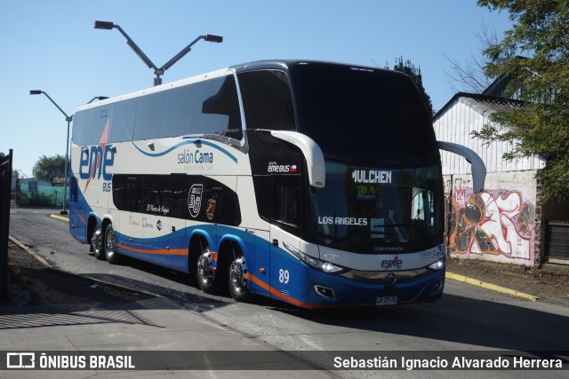 Pullman Eme Bus 89 na cidade de Chillán, Ñuble, Bío-Bío, Chile, por Sebastián Ignacio Alvarado Herrera. ID da foto: 11063221.