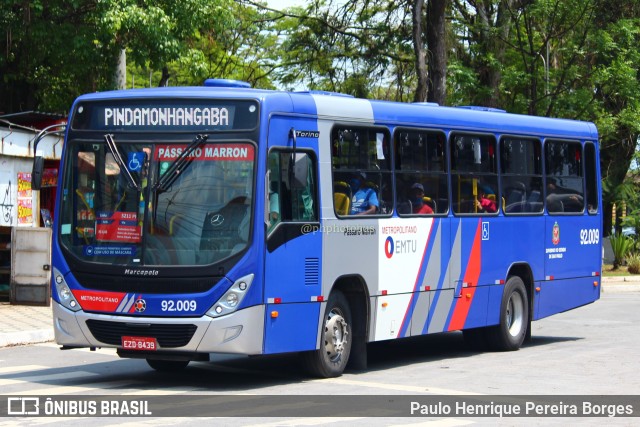 Empresa de Ônibus Pássaro Marron 92.009 na cidade de Taubaté, São Paulo, Brasil, por Paulo Henrique Pereira Borges. Número da foto: #11063987.