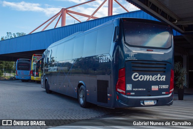 Viação Cometa 721537 na cidade de Resende, Rio de Janeiro, Brasil, por Gabriel Nunes de Carvalho. Número da foto: #11063147.