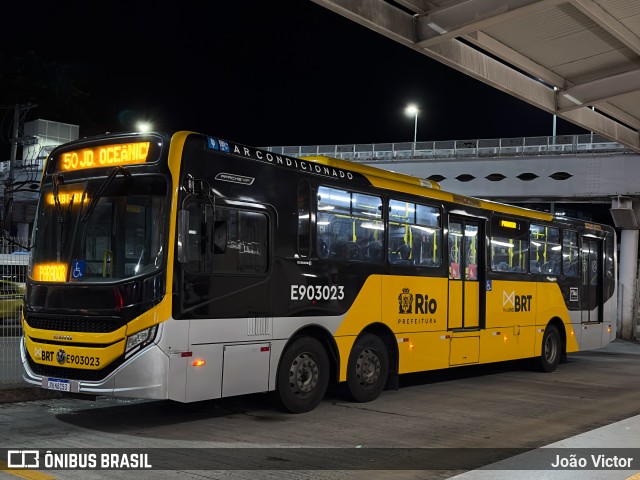 Mobi Rio E903023 na cidade de Rio de Janeiro, Rio de Janeiro, Brasil, por João Victor. ID da foto: 11063963.