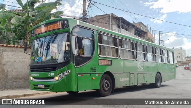 Viação Novo Retiro 1518 na cidade de Contagem, Minas Gerais, Brasil, por Matheus de Almeida. Número da foto: #11064420.
