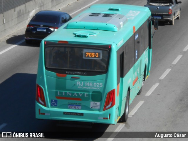 Linave Transportes RJ 146.025 na cidade de Nova Iguaçu, Rio de Janeiro, Brasil, por Augusto César. Número da foto: #11064585.