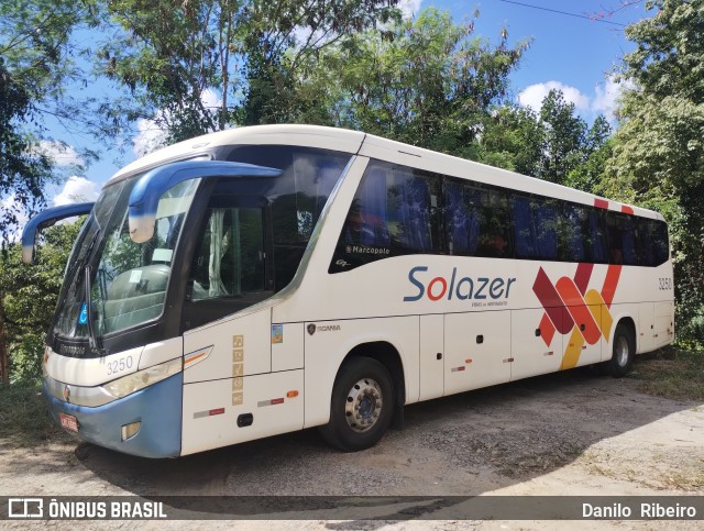 Solazer Transportes e Turismo 3250 na cidade de Volta Redonda, Rio de Janeiro, Brasil, por Danilo  Ribeiro. ID da foto: 11062723.