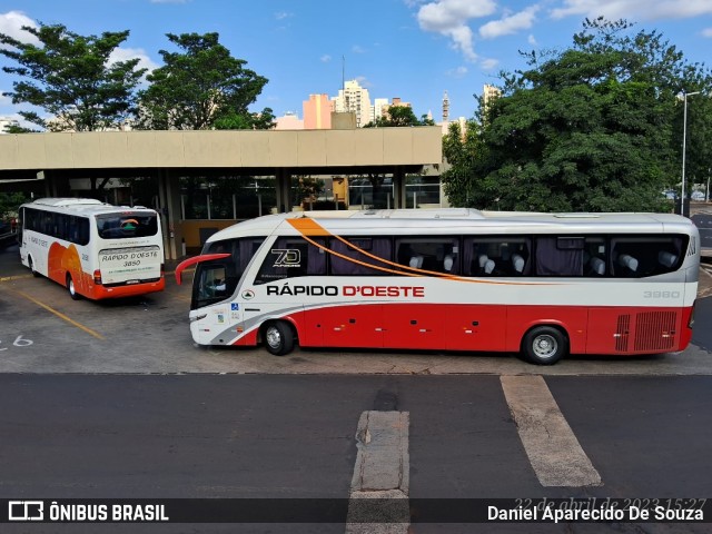 Rápido D´Oeste 3980 na cidade de Ribeirão Preto, São Paulo, Brasil, por Daniel Aparecido De Souza. Número da foto: #11062129.