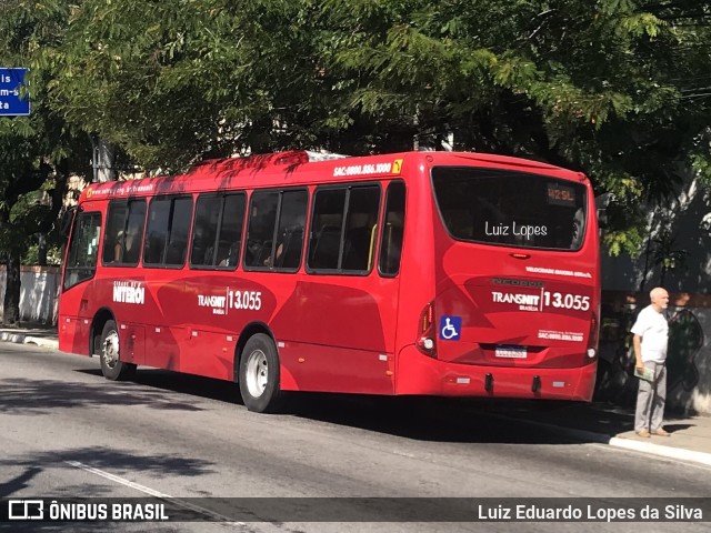 Auto Ônibus Brasília 1.3.055 na cidade de Niterói, Rio de Janeiro, Brasil, por Luiz Eduardo Lopes da Silva. ID da foto: 11063600.