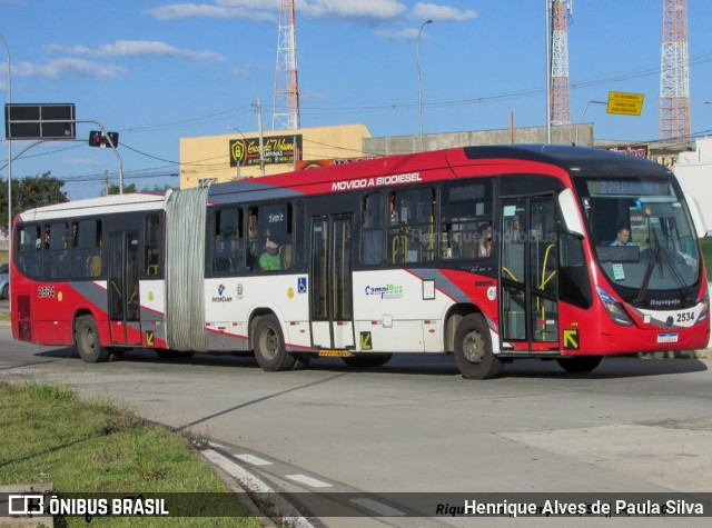 Expresso CampiBus 2534 na cidade de Campinas, São Paulo, Brasil, por Henrique Alves de Paula Silva. Número da foto: #11066188.