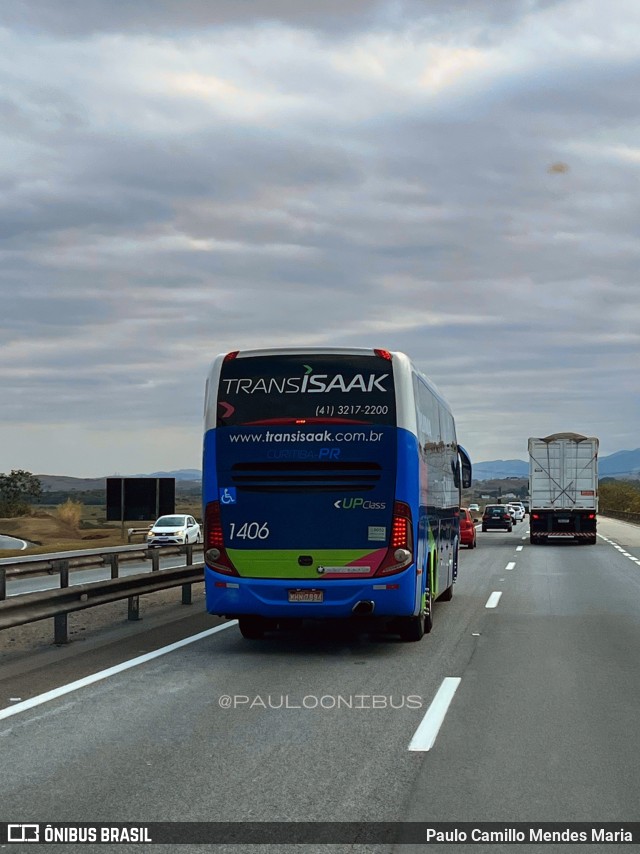 Trans Isaak Turismo 1406 na cidade de Porto Real, Rio de Janeiro, Brasil, por Paulo Camillo Mendes Maria. Número da foto: #11065129.