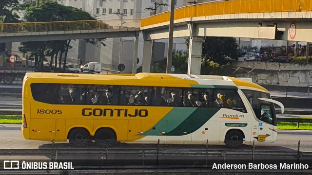 Empresa Gontijo de Transportes 18005 na cidade de Guarulhos, São Paulo, Brasil, por Anderson Barbosa Marinho. ID da foto: 11066942.