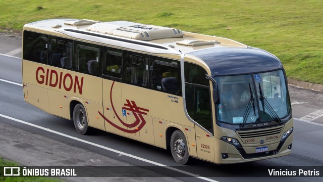 Gidion Transporte e Turismo 22305 na cidade de Joinville, Santa Catarina, Brasil, por Vinicius Petris. Número da foto: #11066340.