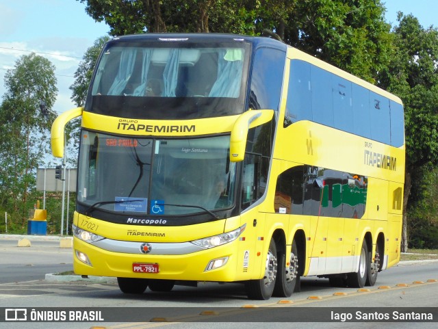 Viação Itapemirim 17021 na cidade de Eunápolis, Bahia, Brasil, por Iago Santos Santana. ID da foto: 11068934.