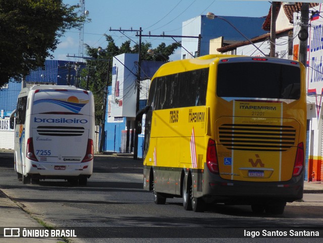 Viação Itapemirim 21201 na cidade de Eunápolis, Bahia, Brasil, por Iago Santos Santana. ID da foto: 11068944.