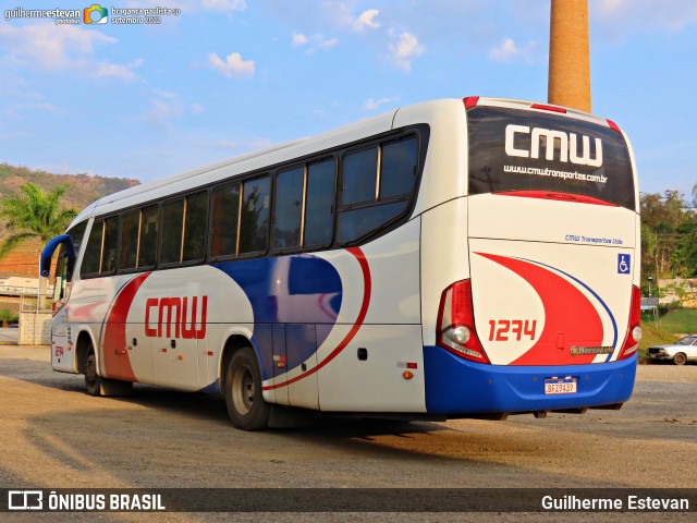 CMW Transportes 1274 na cidade de Bragança Paulista, São Paulo, Brasil, por Guilherme Estevan. ID da foto: 11069085.