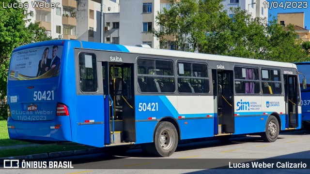 Transol Transportes Coletivos 50421 na cidade de Florianópolis, Santa Catarina, Brasil, por Lucas Weber Calizario. Número da foto: #11068496.