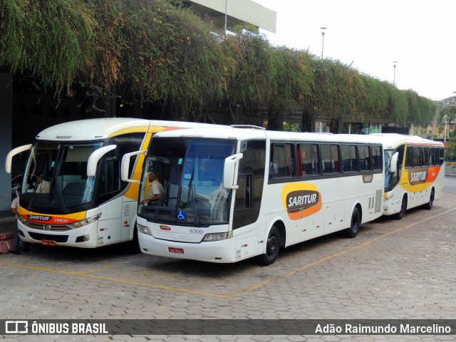 Saritur - Santa Rita Transporte Urbano e Rodoviário 9300 na cidade de Belo Horizonte, Minas Gerais, Brasil, por Adão Raimundo Marcelino. Número da foto: #11069297.