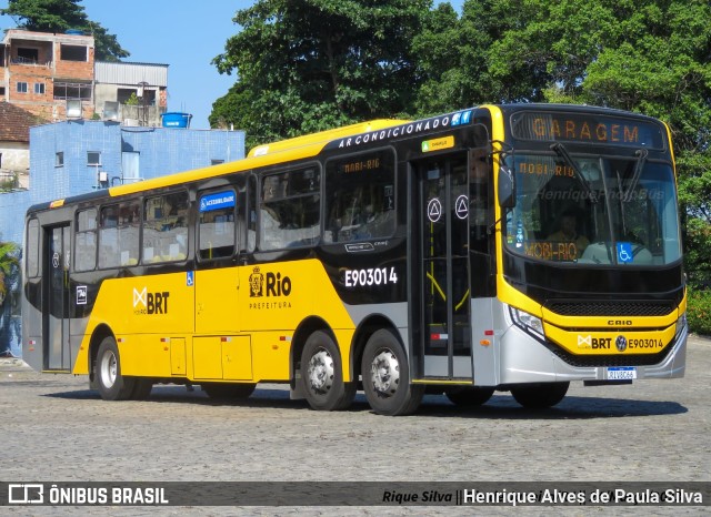 Mobi Rio E903014 na cidade de Rio de Janeiro, Rio de Janeiro, Brasil, por Henrique Alves de Paula Silva. Número da foto: #11068983.