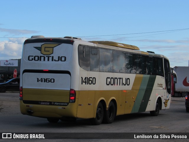 Empresa Gontijo de Transportes 14160 na cidade de Caruaru, Pernambuco, Brasil, por Lenilson da Silva Pessoa. ID da foto: 11069540.