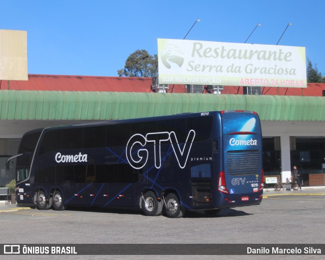 Viação Cometa 18319 na cidade de Quatro Barras, Paraná, Brasil, por Danilo Marcelo Silva. ID da foto: 11068993.