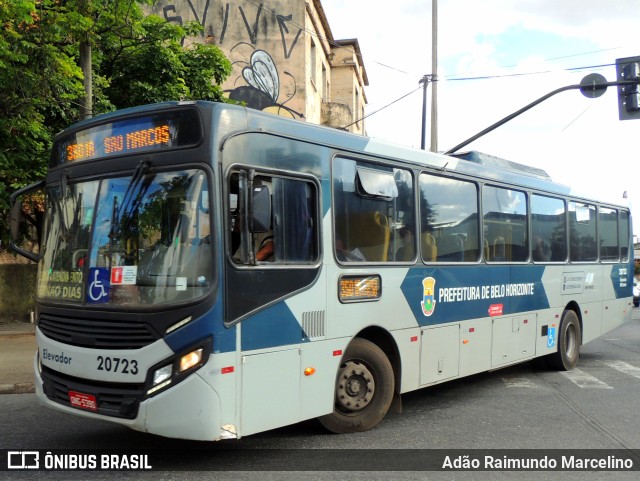 SM Transportes 20723 na cidade de Belo Horizonte, Minas Gerais, Brasil, por Adão Raimundo Marcelino. ID da foto: 11069544.