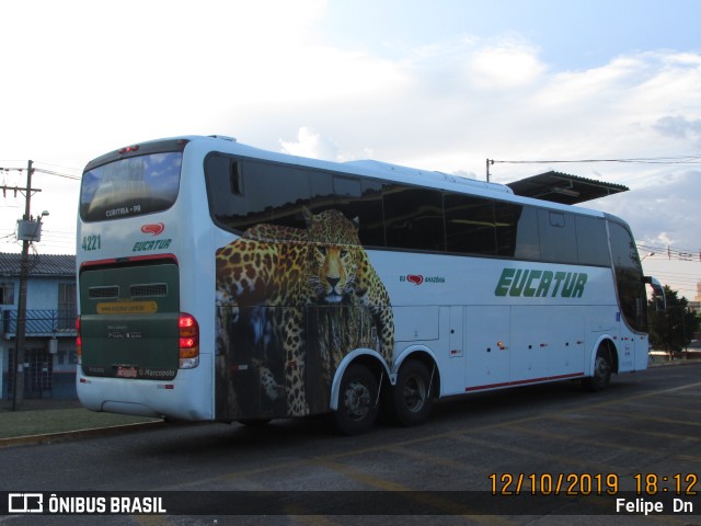 Eucatur - Empresa União Cascavel de Transportes e Turismo 4221 na cidade de Cascavel, Paraná, Brasil, por Felipe  Dn. Número da foto: #11072336.