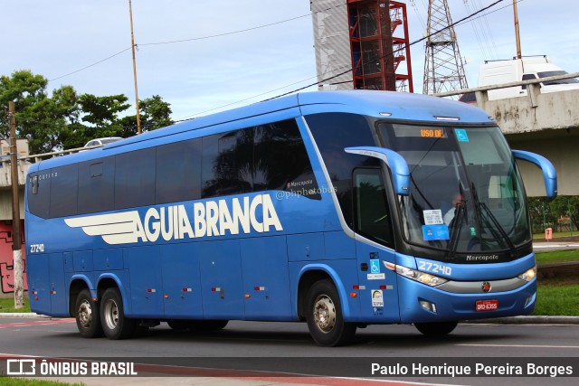 Viação Águia Branca 27240 na cidade de Vitória, Espírito Santo, Brasil, por Paulo Henrique Pereira Borges. Número da foto: #11071769.