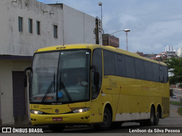 Viação Itapemirim 8627 na cidade de Caruaru, Pernambuco, Brasil, por Lenilson da Silva Pessoa. ID da foto: 11071994.