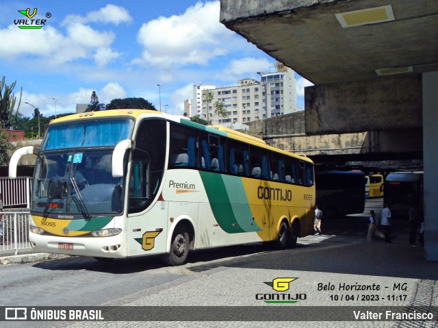 Empresa Gontijo de Transportes 16055 na cidade de Belo Horizonte, Minas Gerais, Brasil, por Valter Francisco. ID da foto: 11069669.