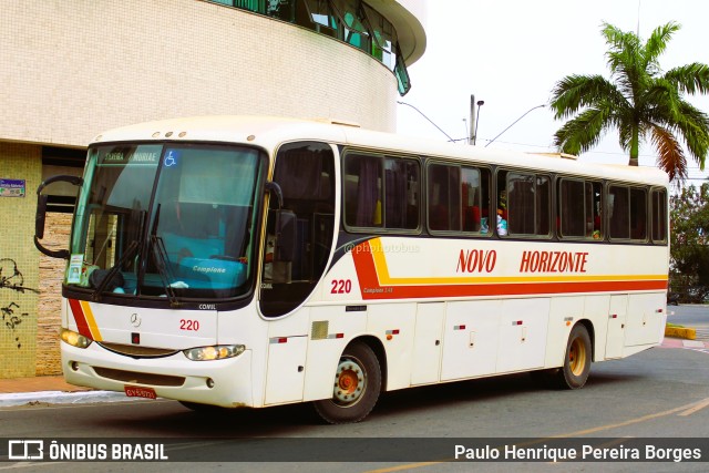 Viação Novo Horizonte 220 na cidade de Muriaé, Minas Gerais, Brasil, por Paulo Henrique Pereira Borges. ID da foto: 11071851.