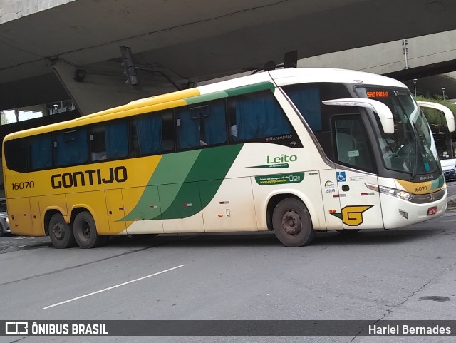 Empresa Gontijo de Transportes 16070 na cidade de Belo Horizonte, Minas Gerais, Brasil, por Hariel Bernades. ID da foto: 11069783.