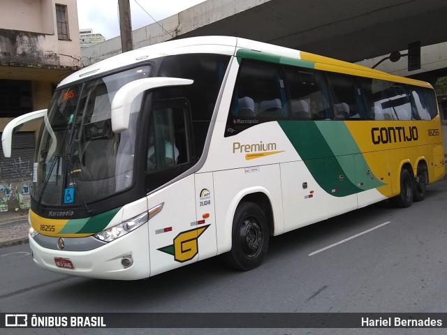 Empresa Gontijo de Transportes 18255 na cidade de Belo Horizonte, Minas Gerais, Brasil, por Hariel Bernades. ID da foto: 11069819.