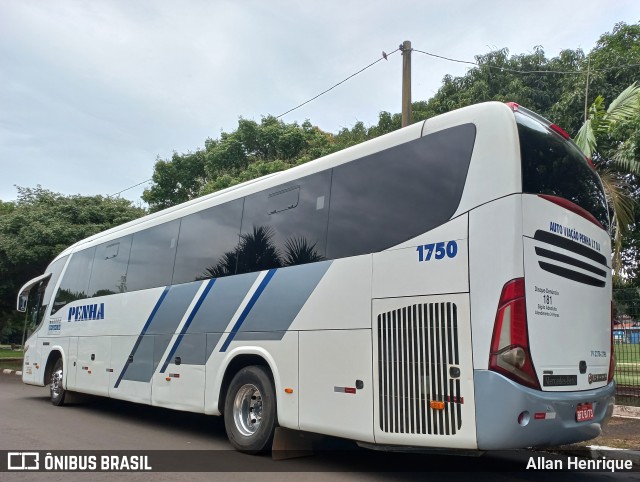 Auto Viação Penha 1750 na cidade de Paulínia, São Paulo, Brasil, por Allan Henrique. Número da foto: #11070300.