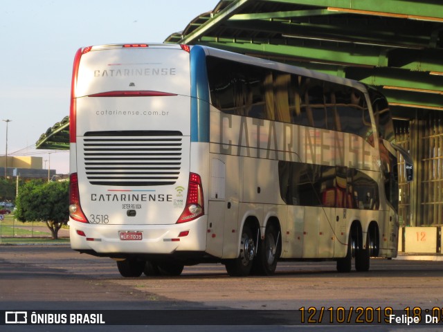 Auto Viação Catarinense 3518 na cidade de Cascavel, Paraná, Brasil, por Felipe  Dn. ID da foto: 11072304.