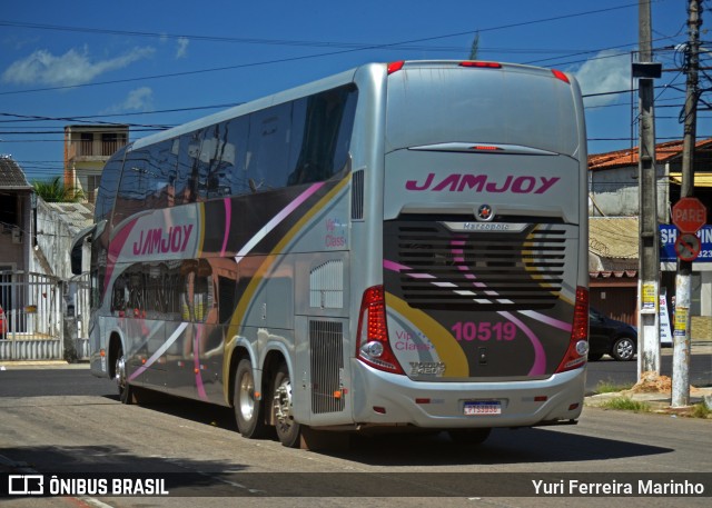 Viação Jam Joy 10519 na cidade de Belém, Pará, Brasil, por Yuri Ferreira Marinho. Número da foto: #11070133.