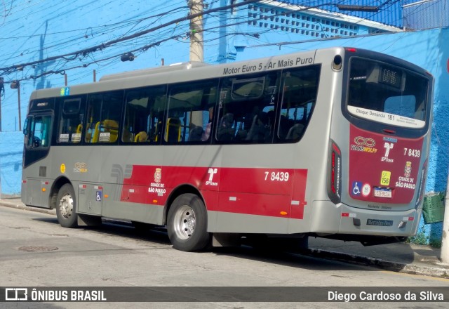 Transwolff Transportes e Turismo 7 8439 na cidade de São Paulo, São Paulo, Brasil, por Diego Cardoso da Silva. Número da foto: #11069928.