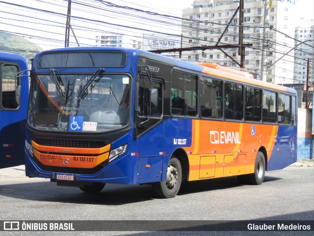 Evanil Transportes e Turismo RJ 132.137 na cidade de Nova Iguaçu, Rio de Janeiro, Brasil, por Glauber Medeiros. Número da foto: #11071509.